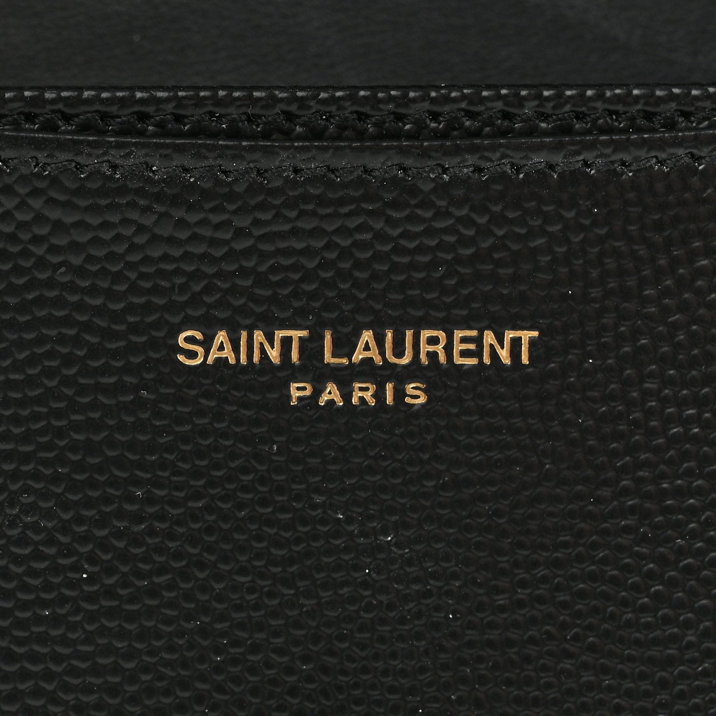 Grain De Poudre Matelasse Chevron Monogram Flap Card Case Black