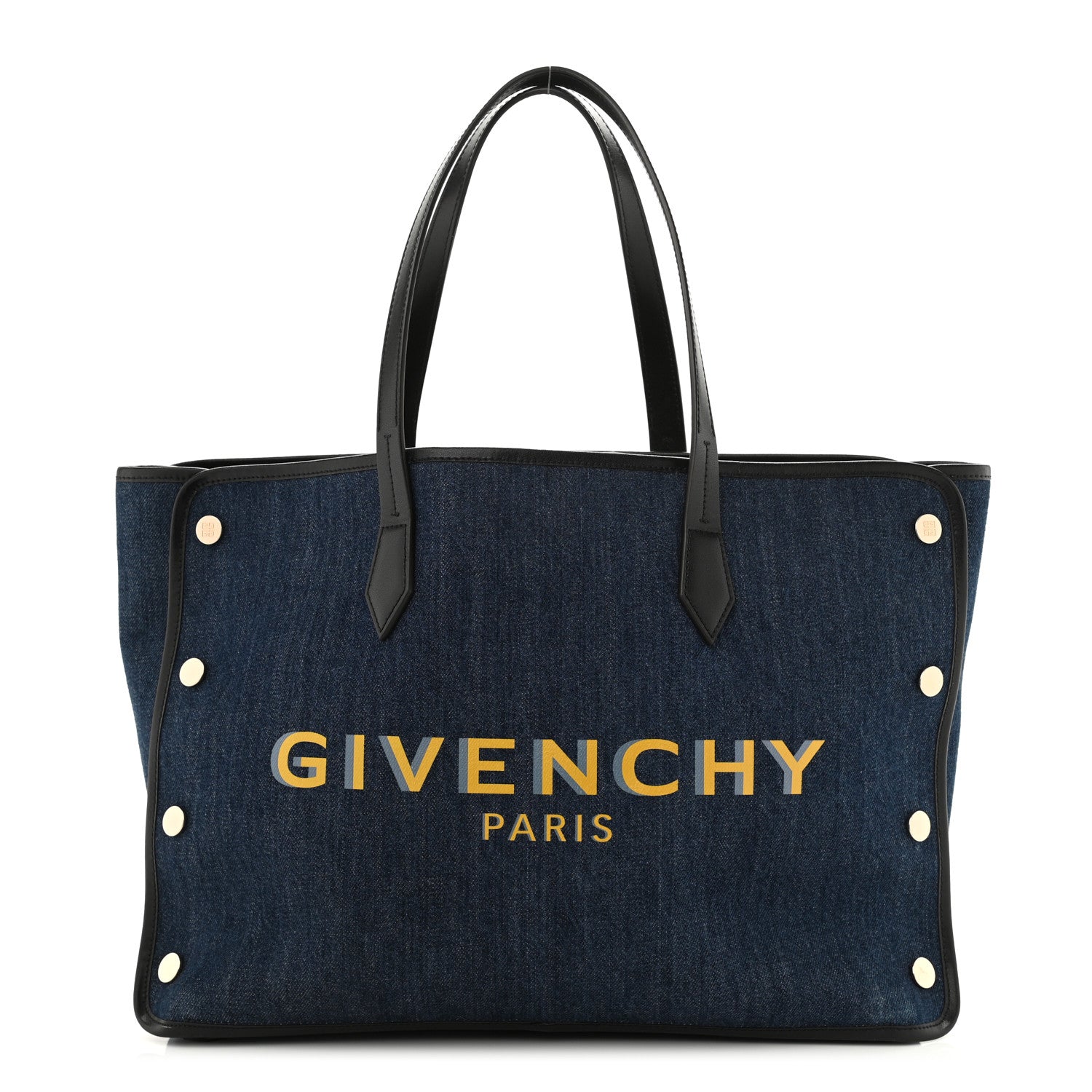 Givenchy Denim Medium Logo Bond Shopper Tote Blue 1 of 11