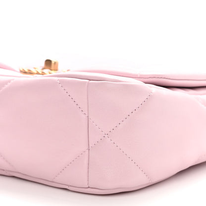 Chanel Lambskin Quilted Medium Chanel 19 Flap Light Pink 10 of 11