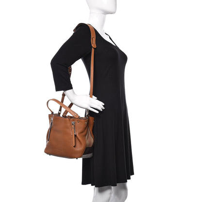 Burberry Grainy Calfskin House Check Small Maidstone Saddle Brown 2 of 8