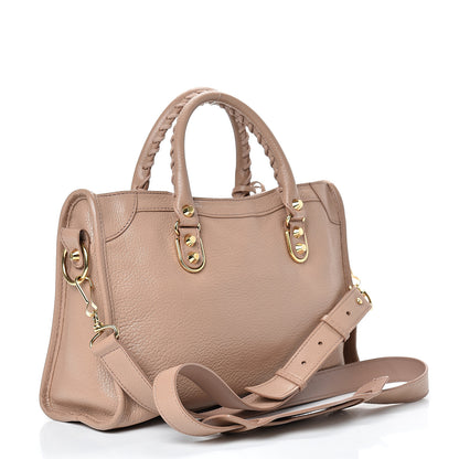 Balenciaga Chevre Gold Metallic Edge Hardware S City Rose Des Sables 2 of 14