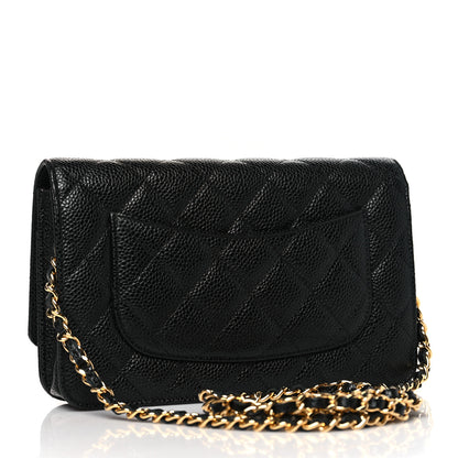 Chanel Caviar Quilted Wallet on Chain WOC Black 3 of 12