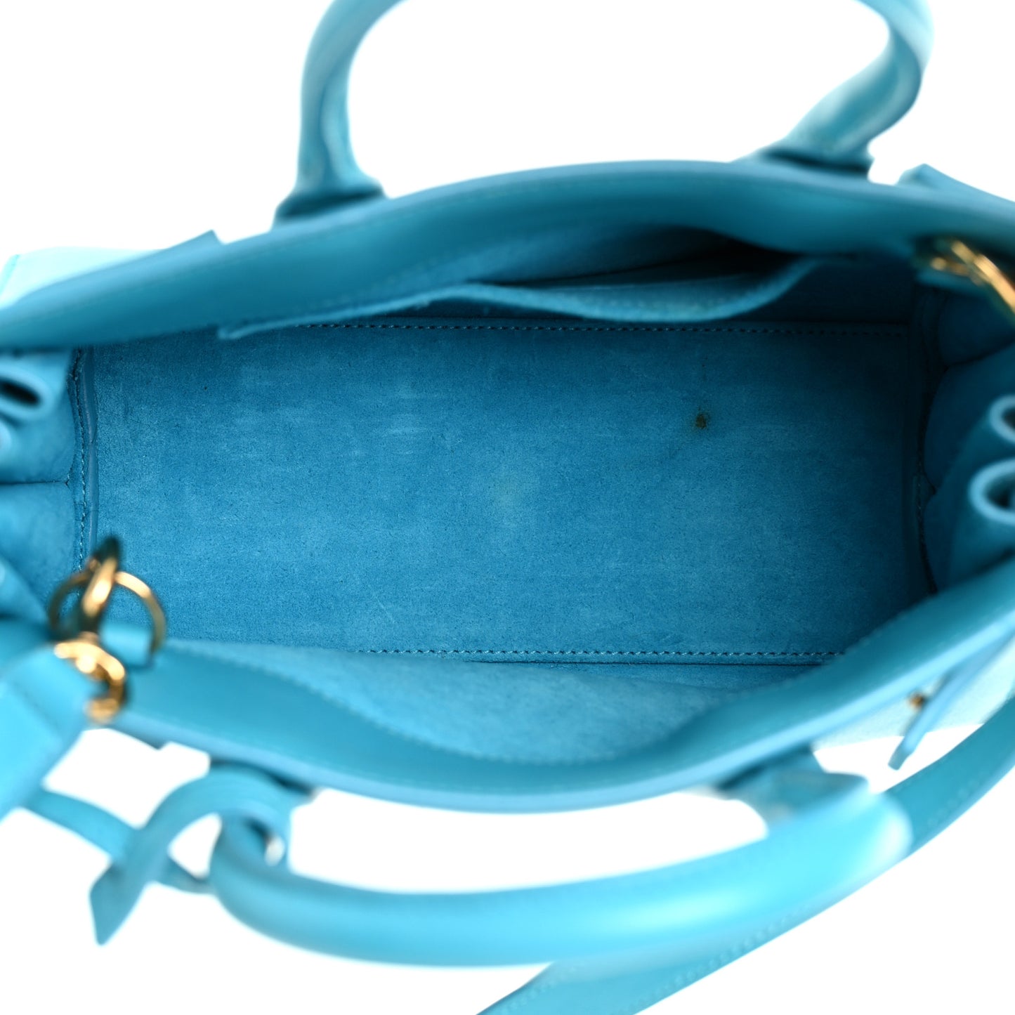 Calfskin Nano Sac De Jour Turquoise