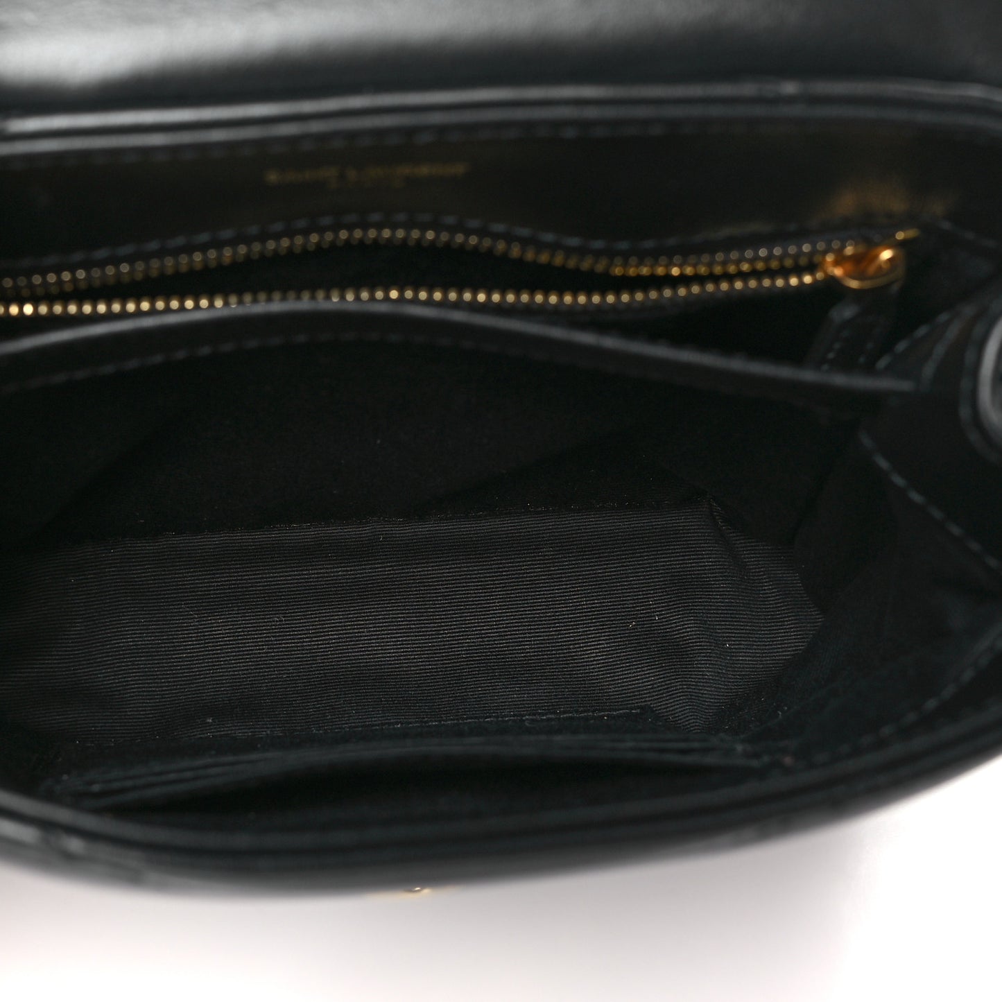 Calfskin Y Quilted Monogram Toy Loulou Crossbody Bag Black