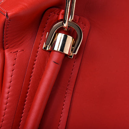 Chloe Calfskin Medium Paraty Metal Bar Trim Red 27 of 29