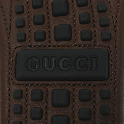 Gucci Soft Clove Calfskin GG Supreme Monogram Mens Interlocking G Driver Loafers 8 Brown 8 of 13