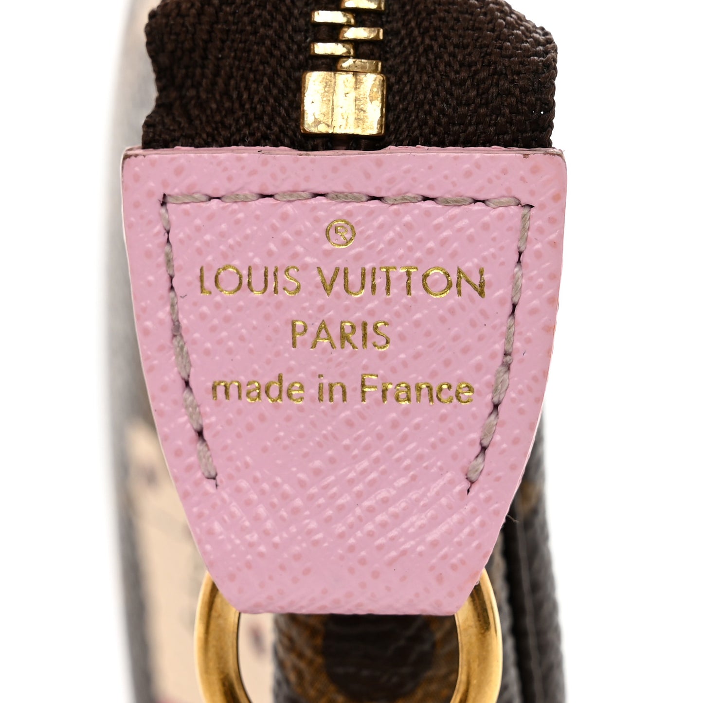 Monogram 2016 Christmas Animation Mini Pochette Accessories Rose Ballerine