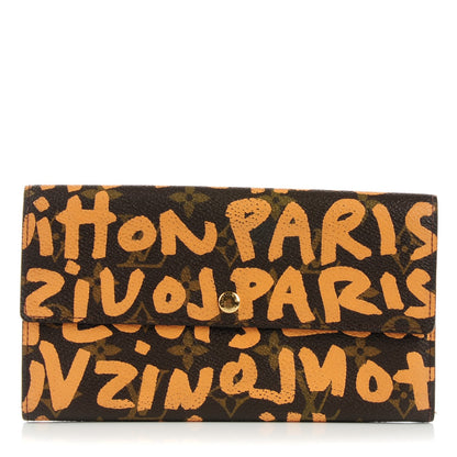 Louis Vuitton Monogram Graffiti Porte-Monnaie Wallet Peach 1 of 8