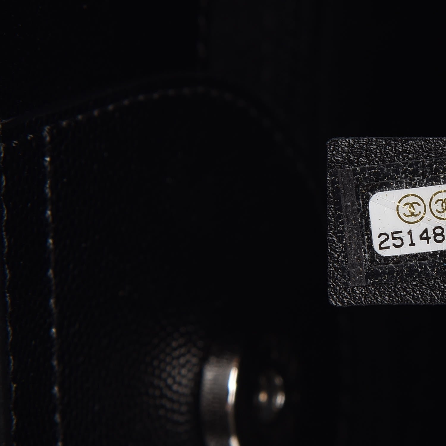 Chanel Caviar Small Studded Deauville Tote Black 8 of 8