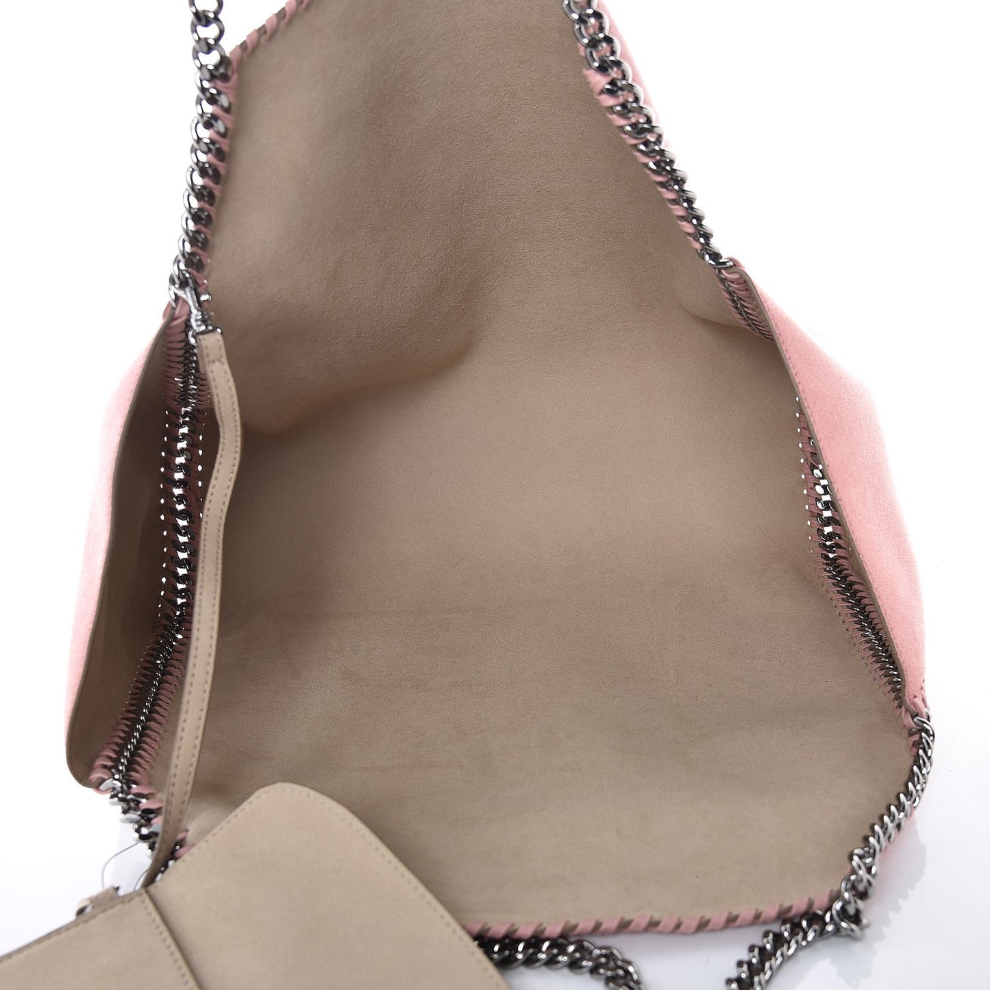Shaggy Deer Falabella Reversible Tote Blush Pink Beige