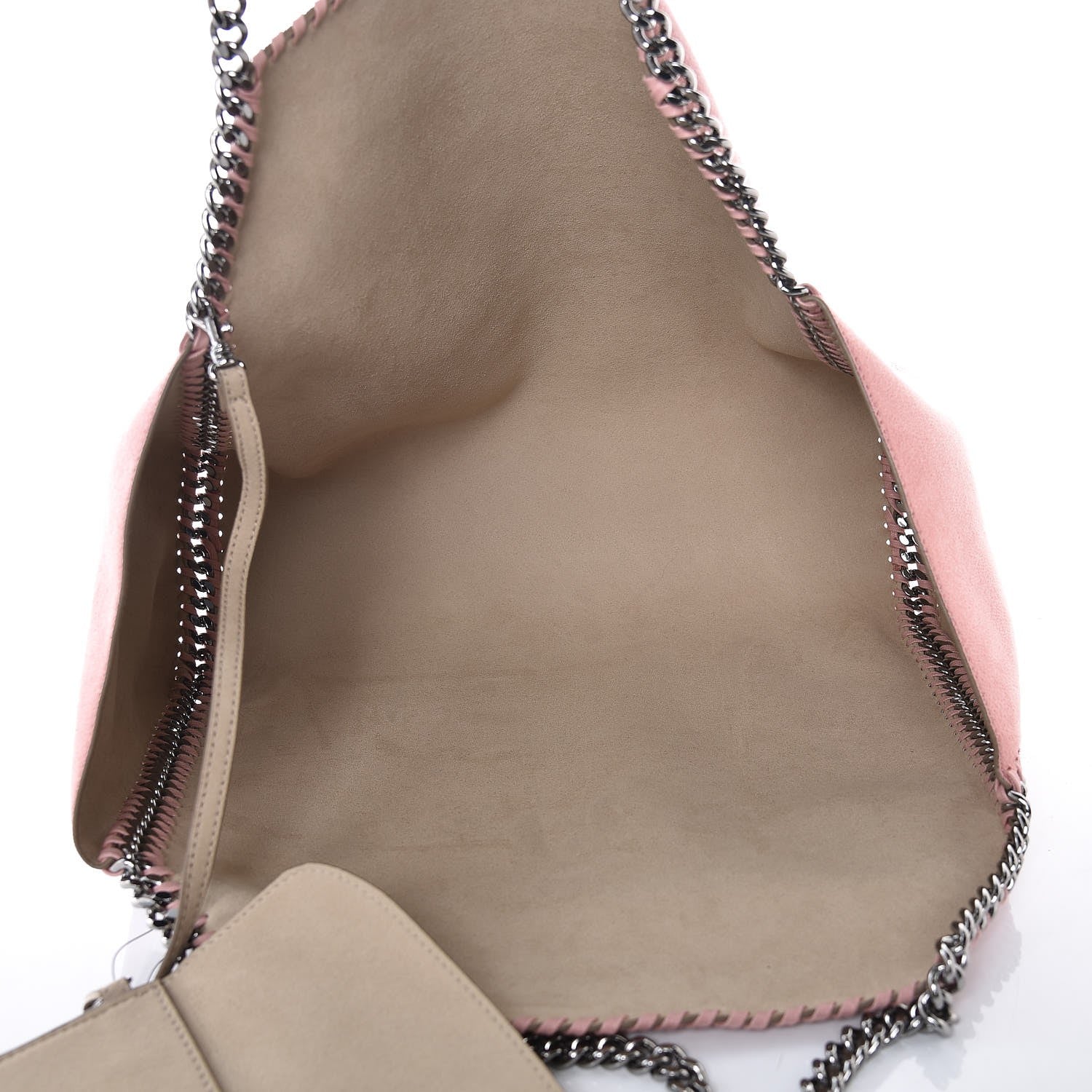 Stella McCartney Shaggy Deer Falabella Reversible Tote Blush Pink Beige 6 of 7
