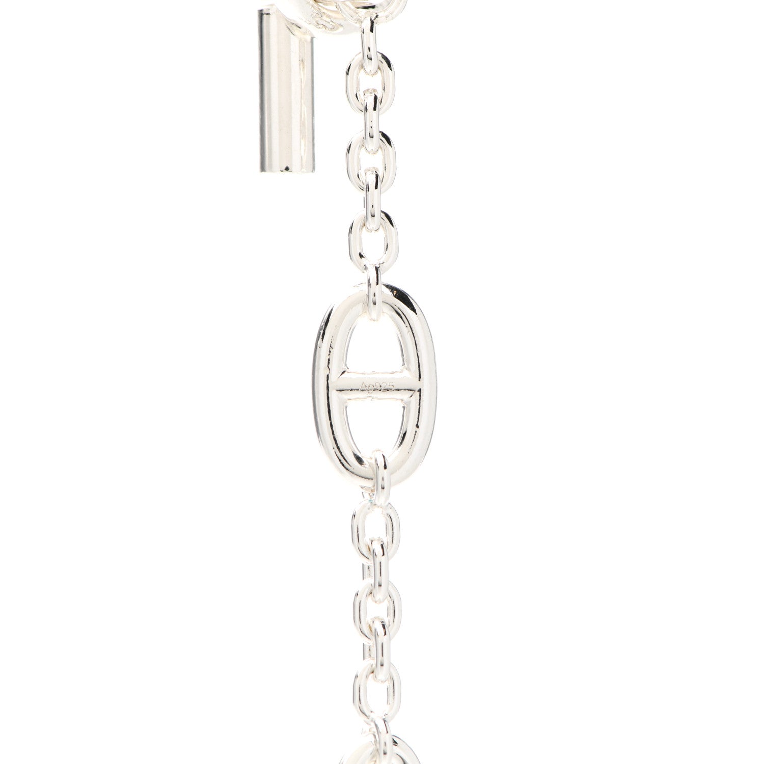 Hermes Sterling Silver Farandole Necklace 120 5 of 6