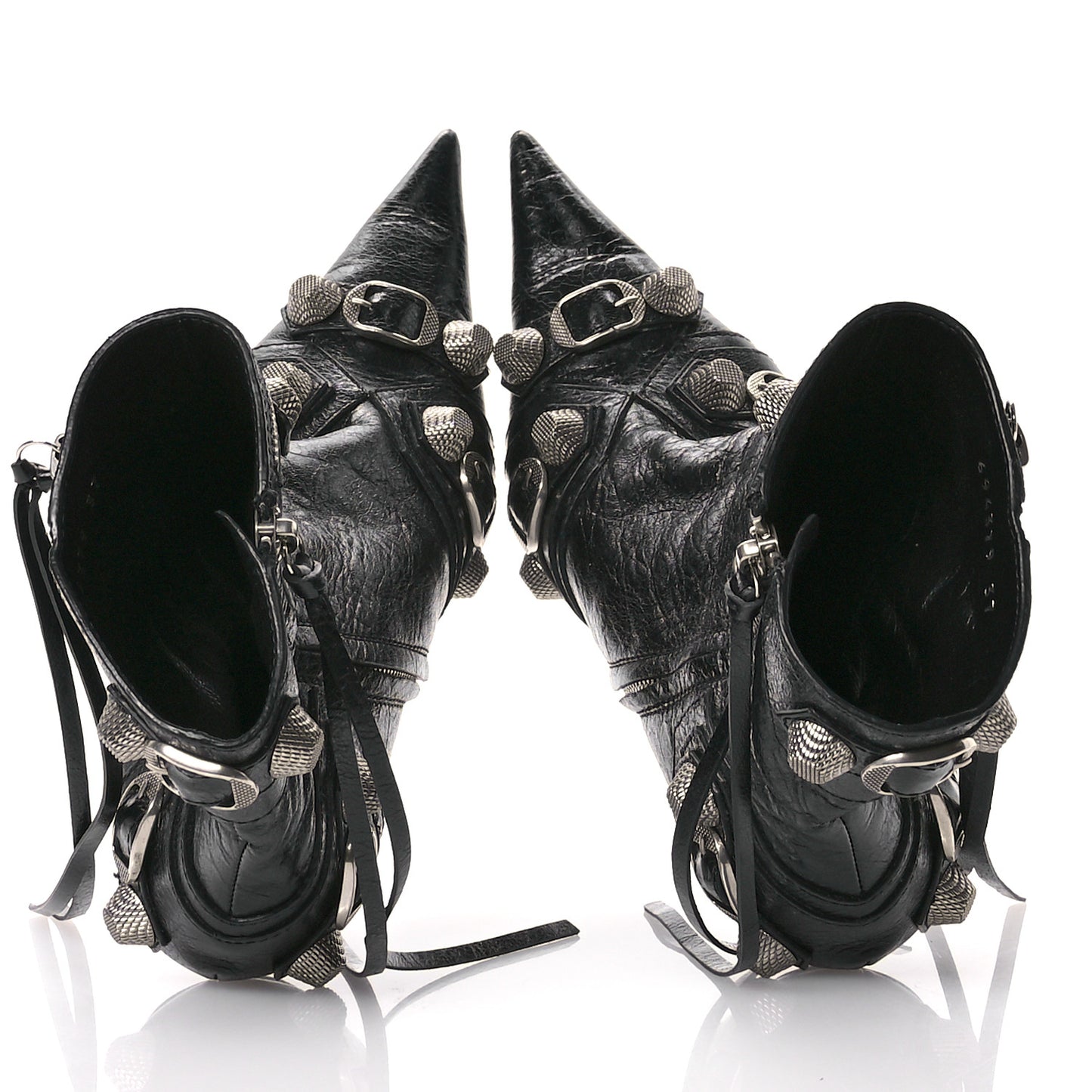 Agneau Arena Cagole 70mm Ankle Boots 37 Black