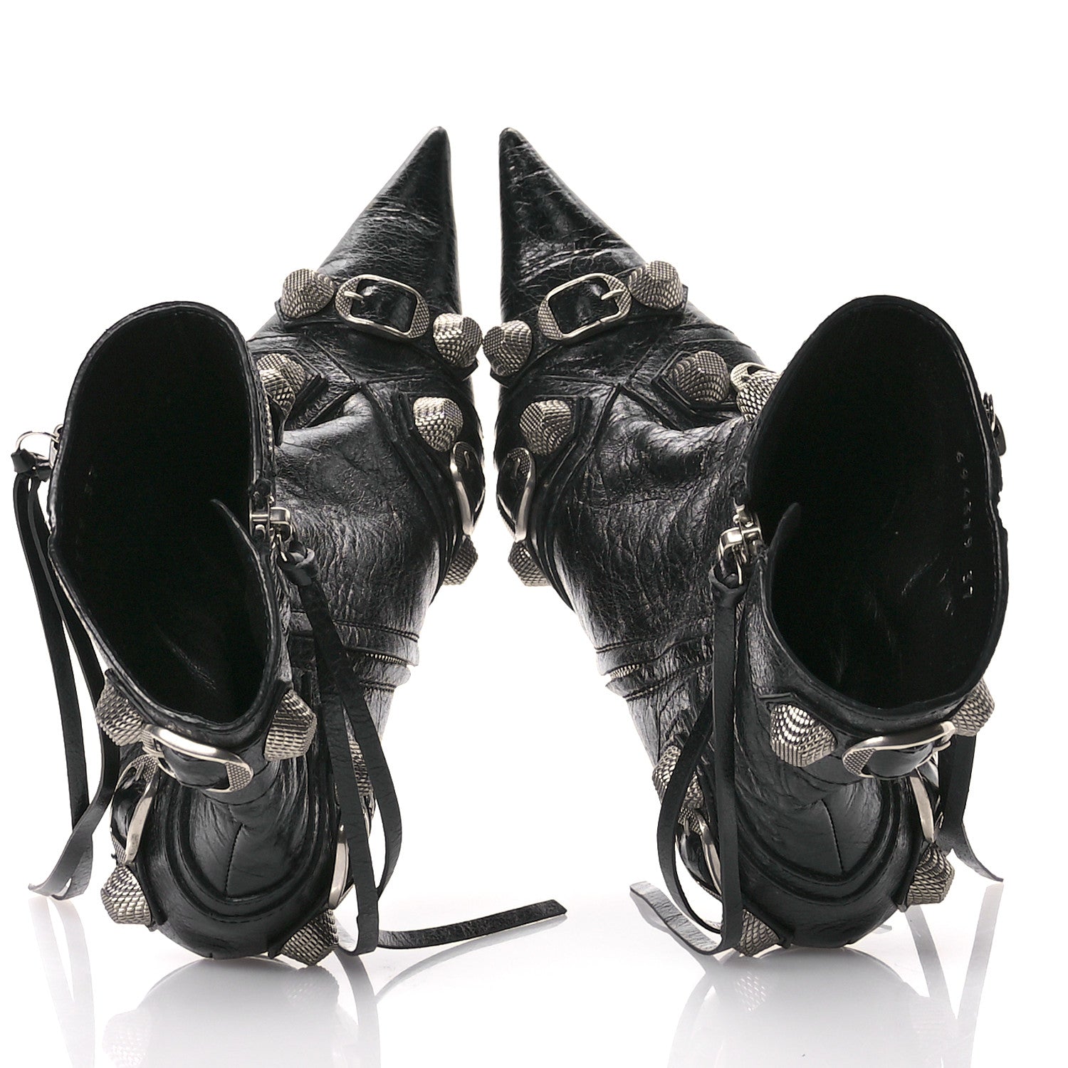 Balenciaga Agneau Arena Cagole 70mm Ankle Boots 37 Black 2 of 8