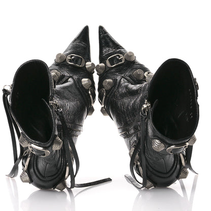 Balenciaga Agneau Arena Cagole 70mm Ankle Boots 37 Black 2 of 8