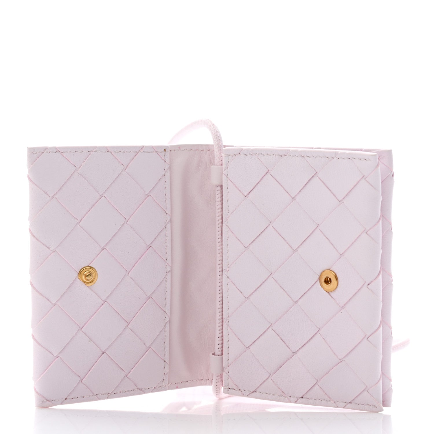 Bottega Veneta Nappa Intrecciato Card Case On Strap Bliss 5 of 7
