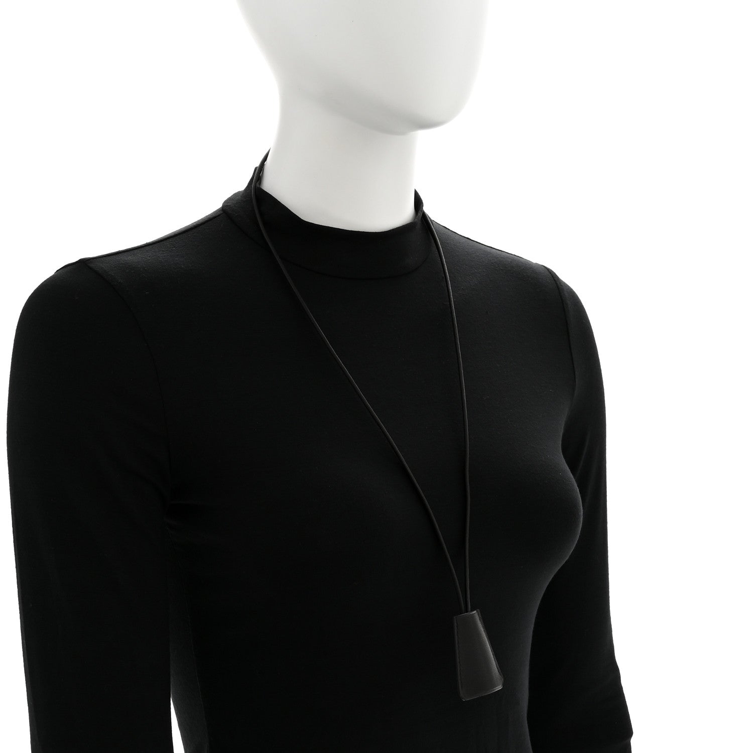 Hermes Swift Clochette Long Necklace Black 2 of 7