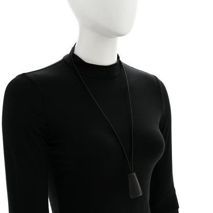 Hermes Swift Clochette Long Necklace Black 2 of 7