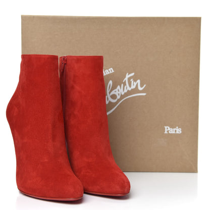 Christian Louboutin Veau Velours Eloise Booty 100 Ankle Boots 39.5 Loubi 7 of 7