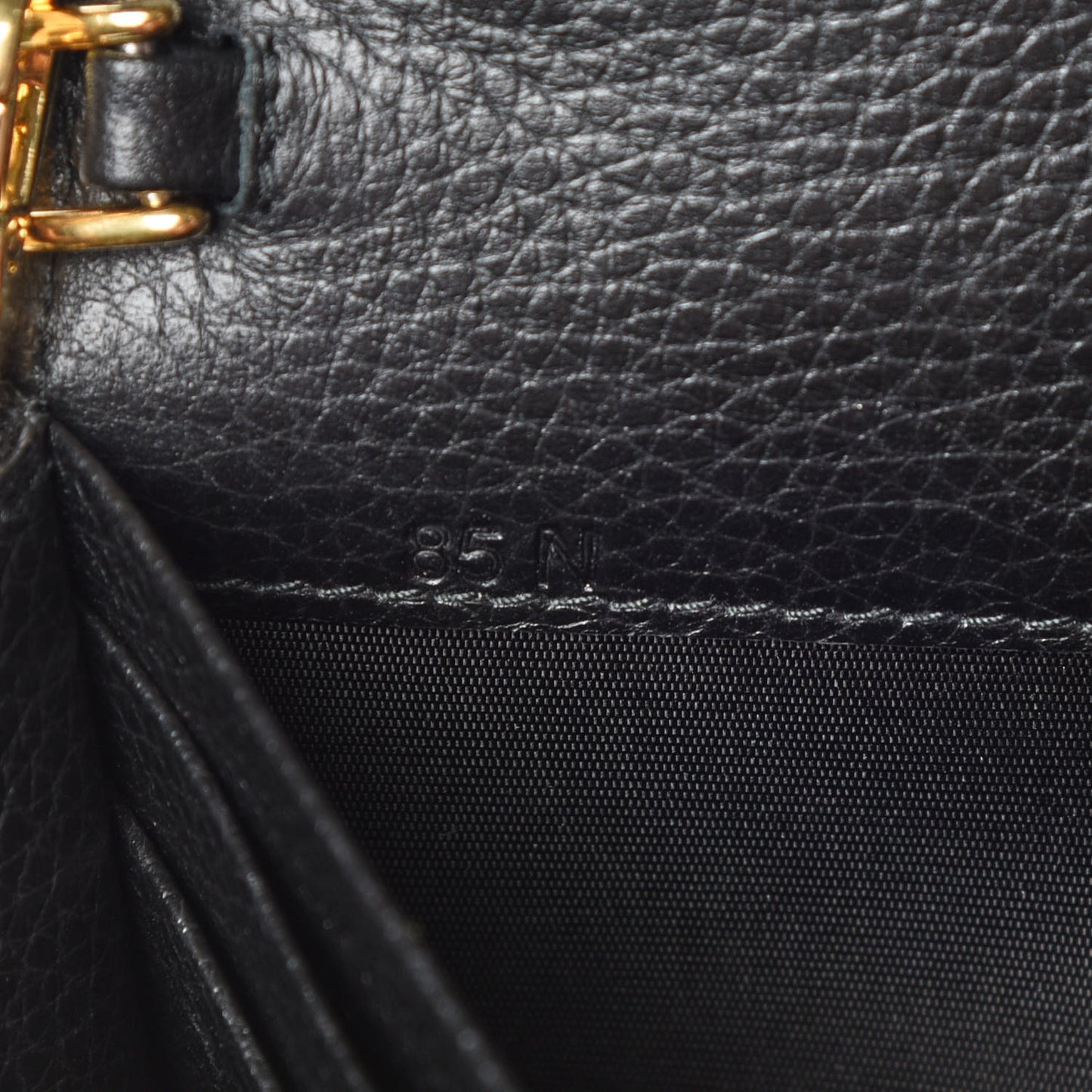 Vitello Daino Mini Crossbody Bag Black