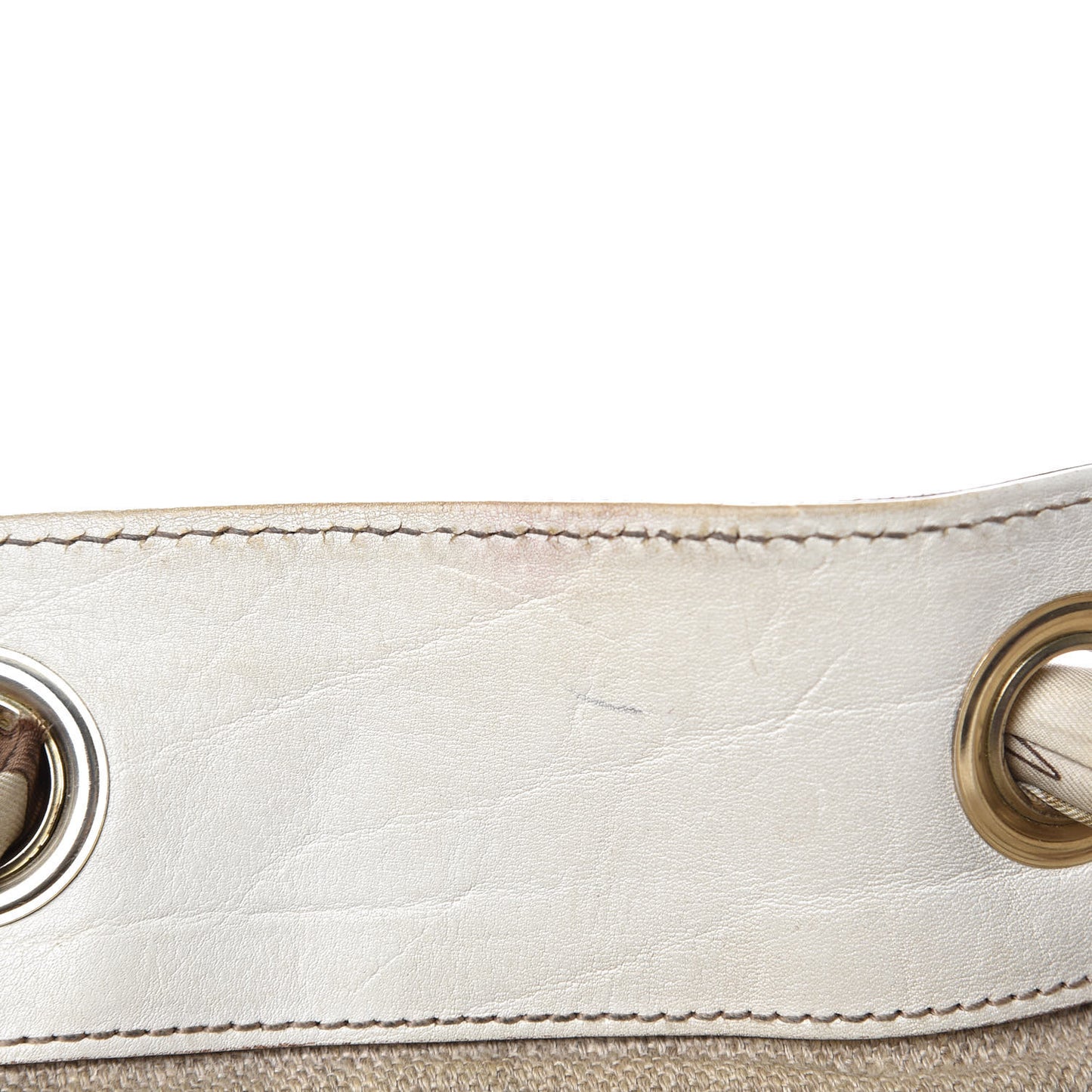 Monogram Large Positano Tote Off White