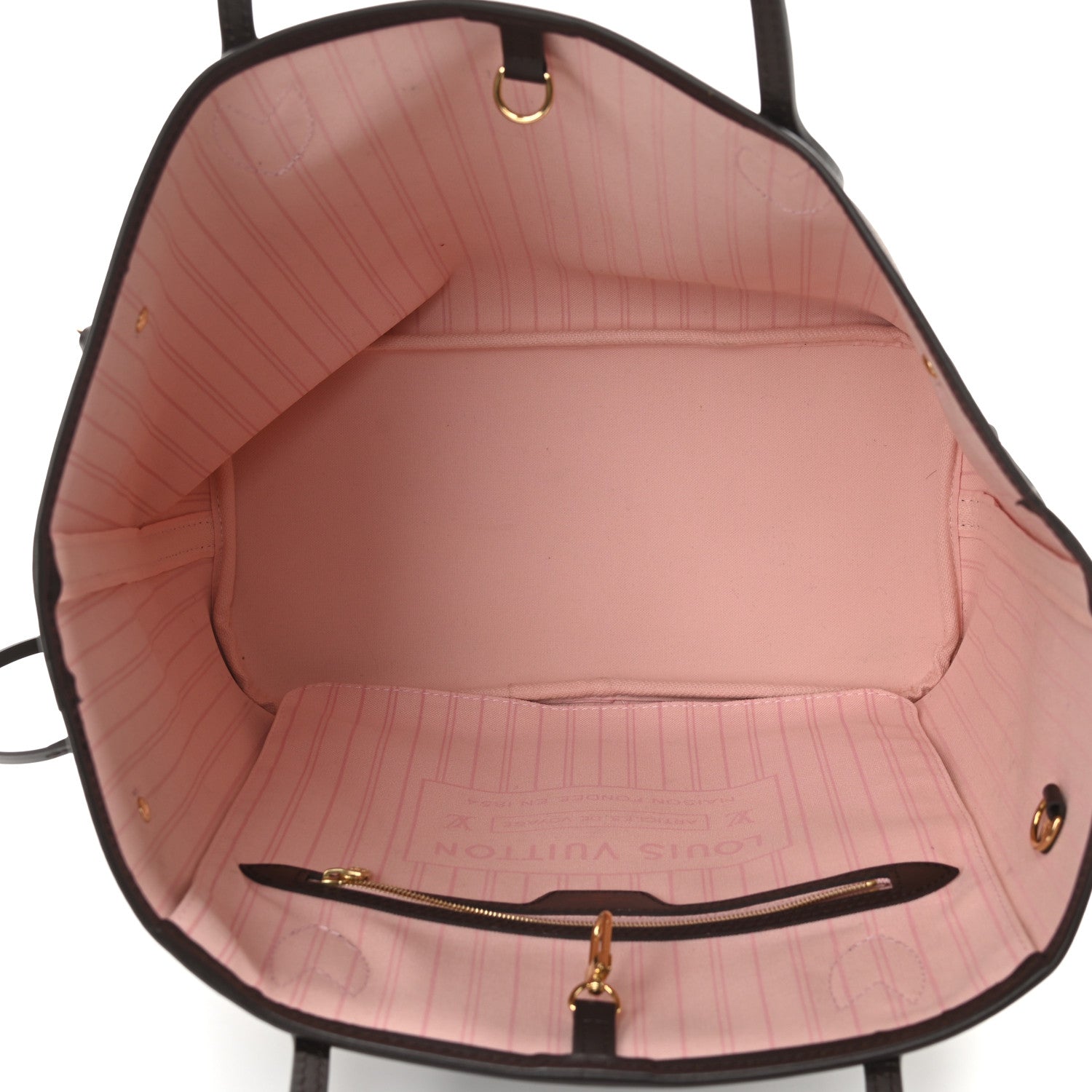 Louis Vuitton Damier Ebene Neo Neverfull MM Rose Ballerine 5 of 9