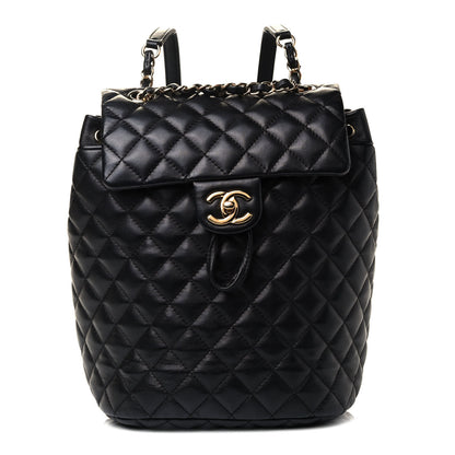 Chanel Calfskin Quilted Small Urban Spirit Backpack Black 1 of 4