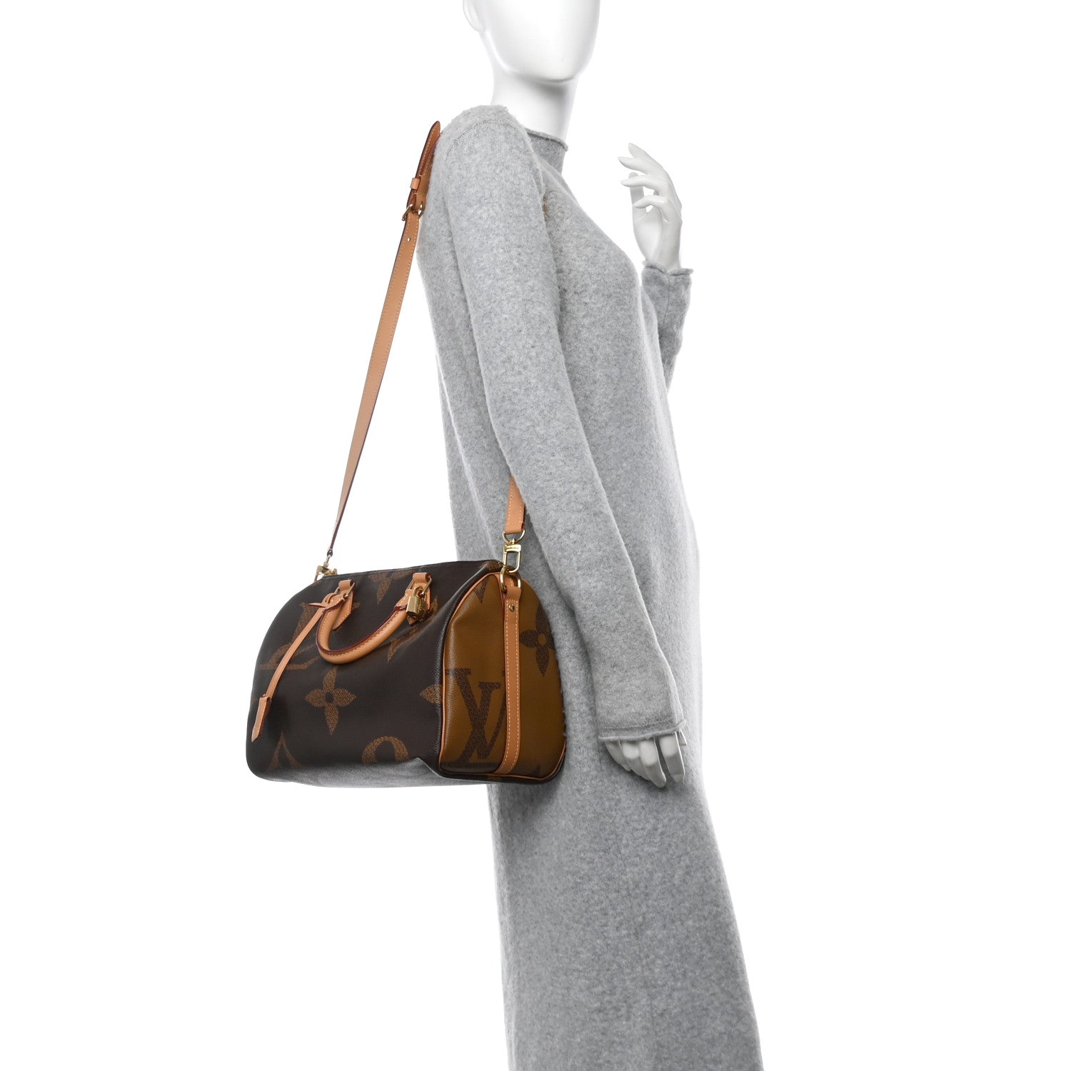 Louis Vuitton Reverse Monogram Giant Speedy Bandouliere 30 2 of 10