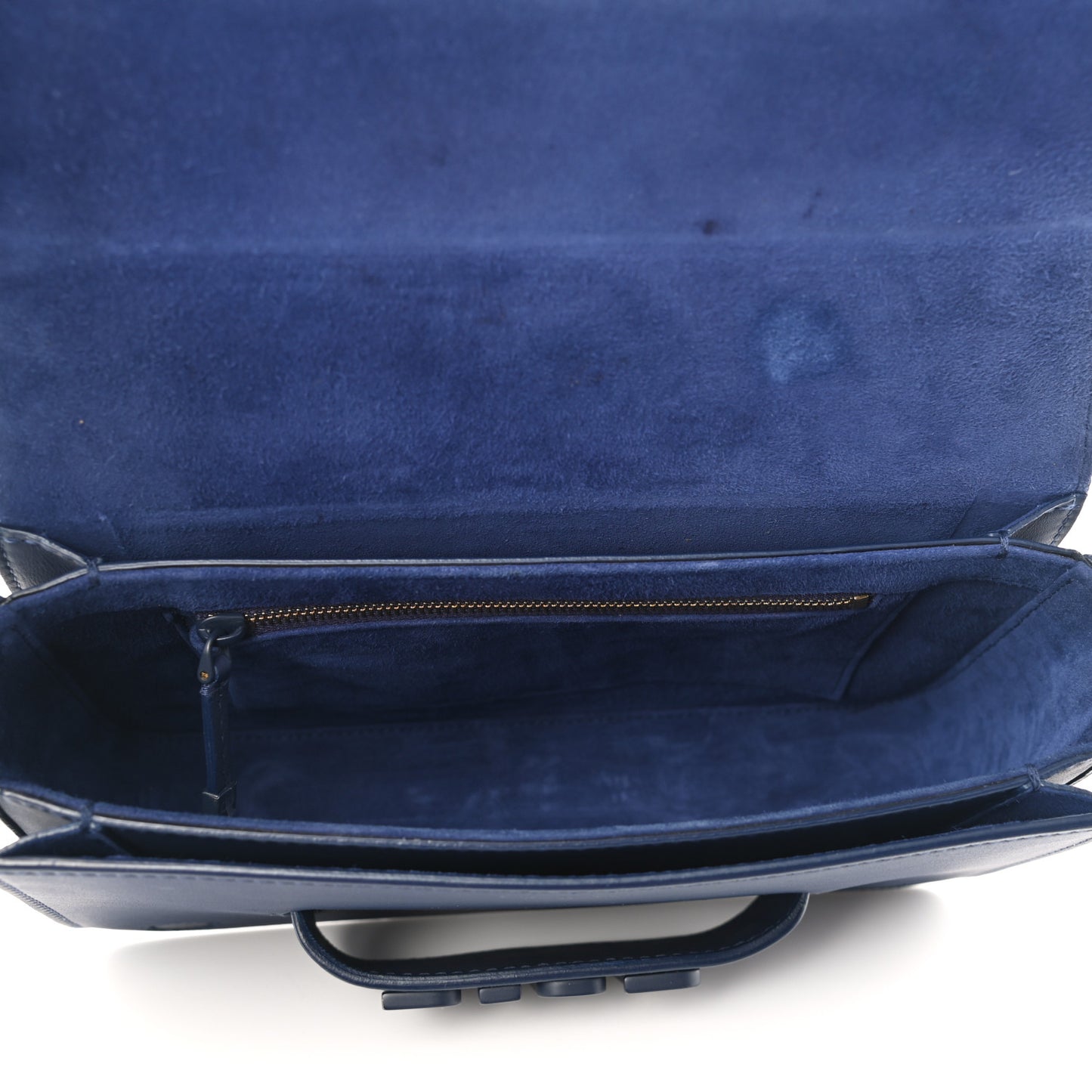 Ultra Matte Calfskin Dio(r)evolution Flap Bag Navy