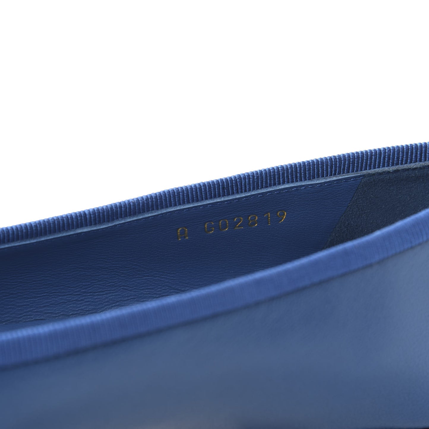 Goatskin Cap Toe CC Ballerina Flats 37.5 Blue