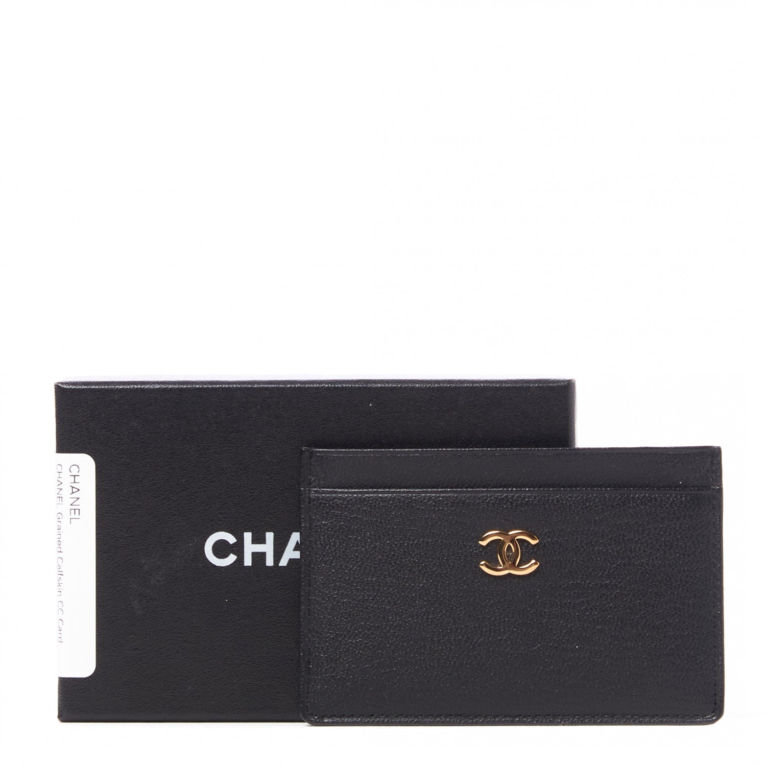 Chanel Goatskin CC Card Holder Black 9 of 9