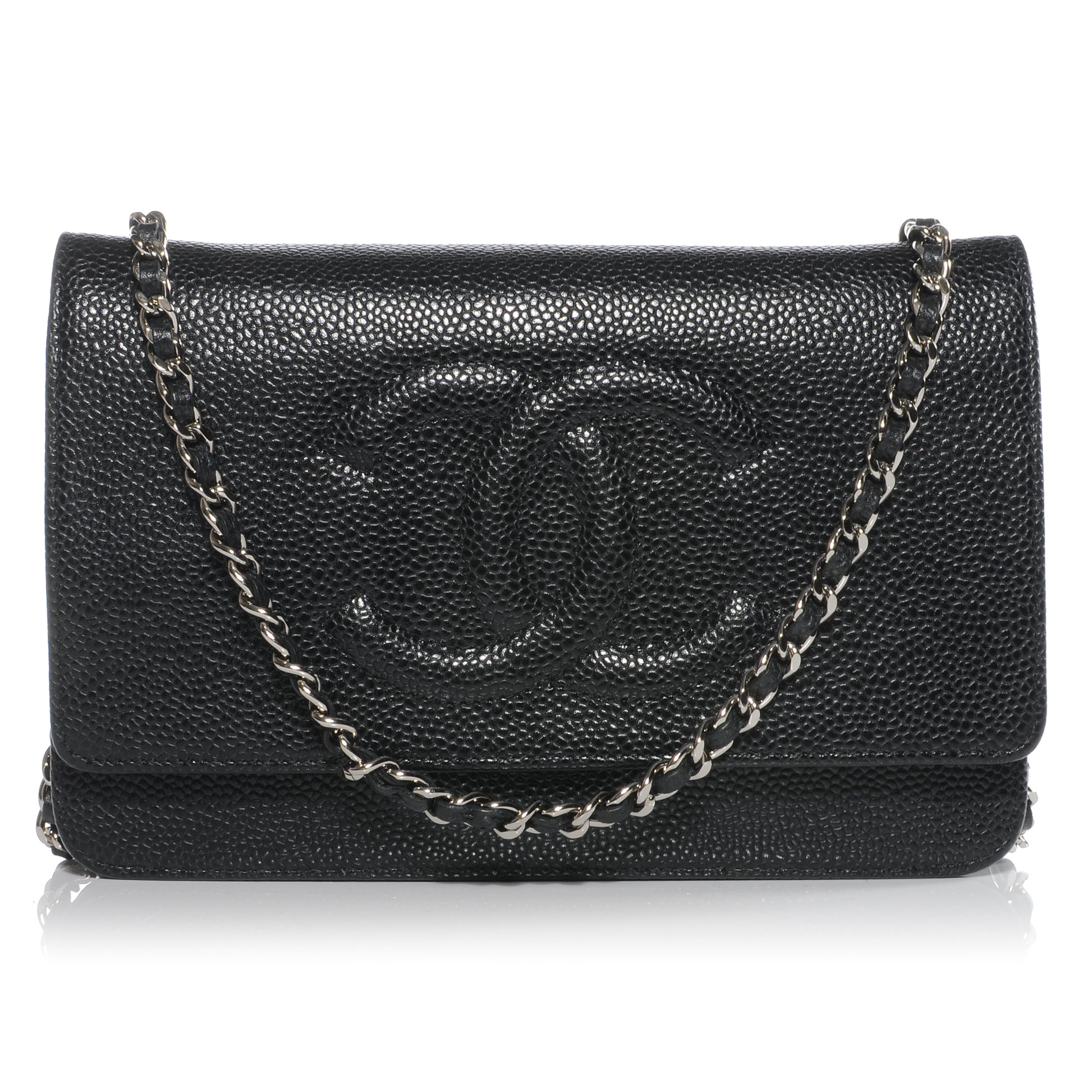 Chanel Caviar Wallet on Chain WOC Black 1 of 9