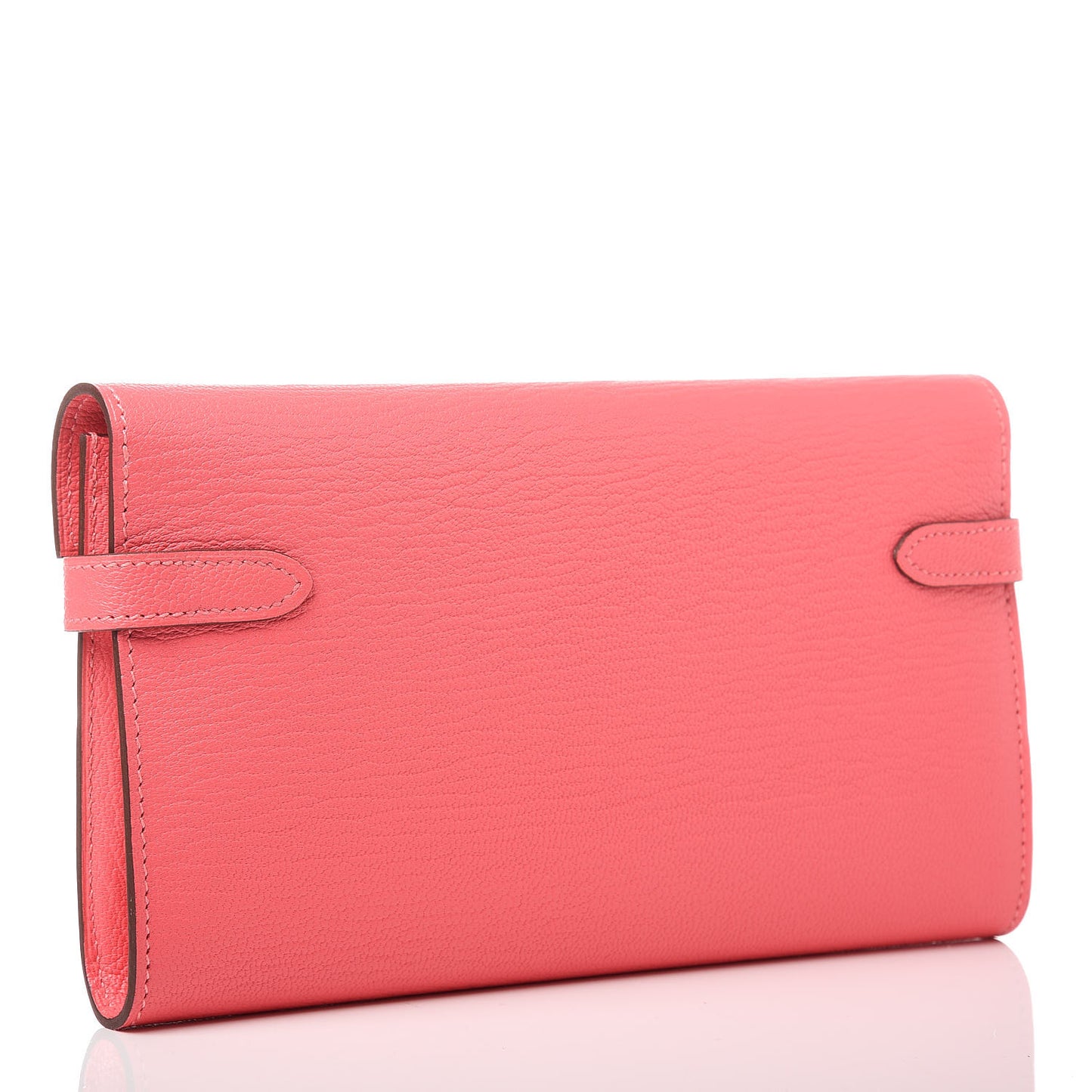 Chevre Mysore Kelly Longue Wallet Rose Lipstick