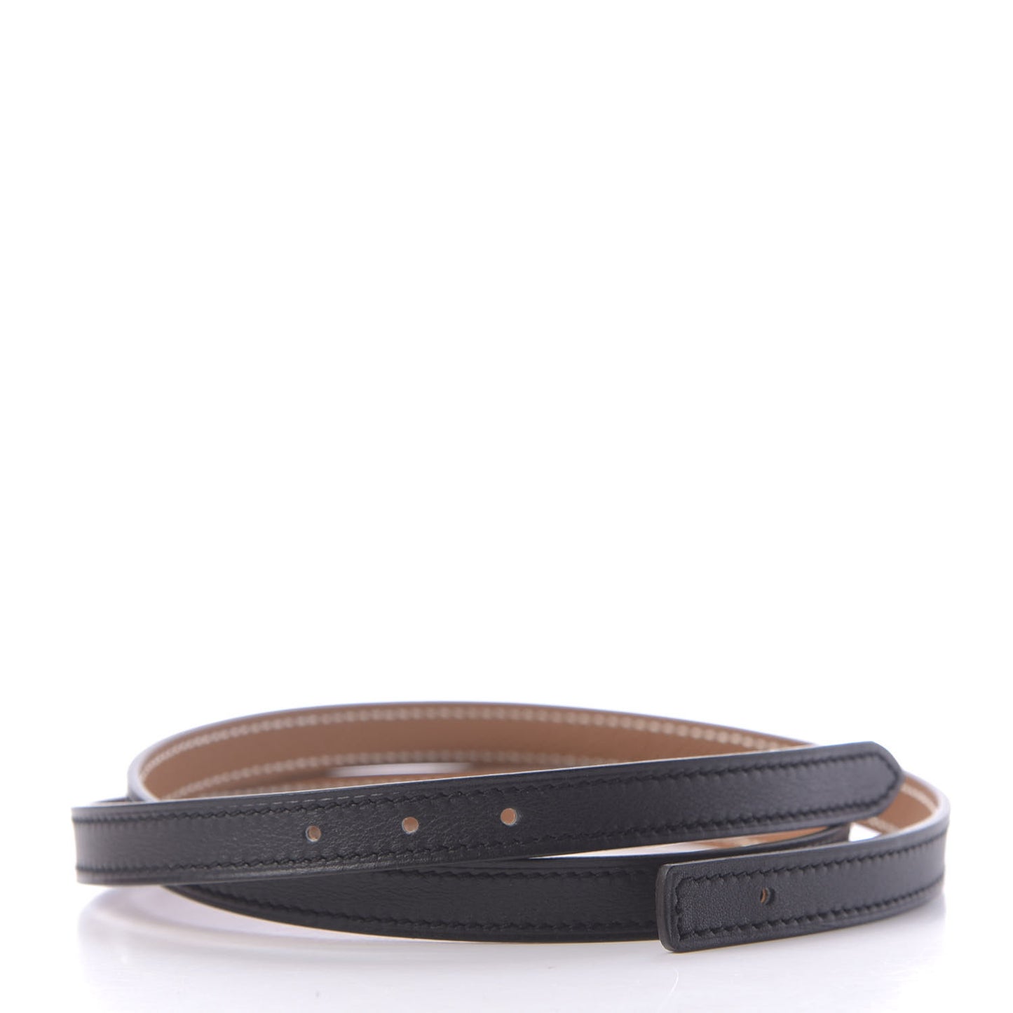 Swift Epsom 13mm Belt Strap 75 Black Gold
