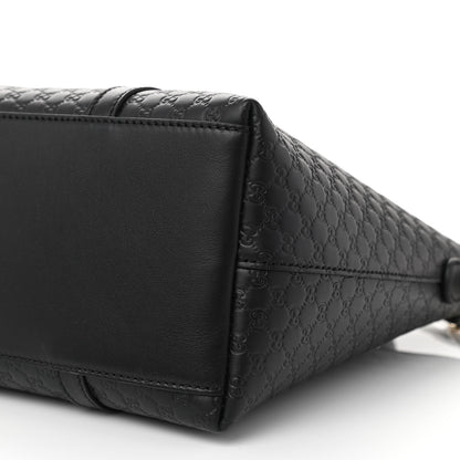 Gucci Soft Microguccissima Small Zippered Satchel Black 8 of 8