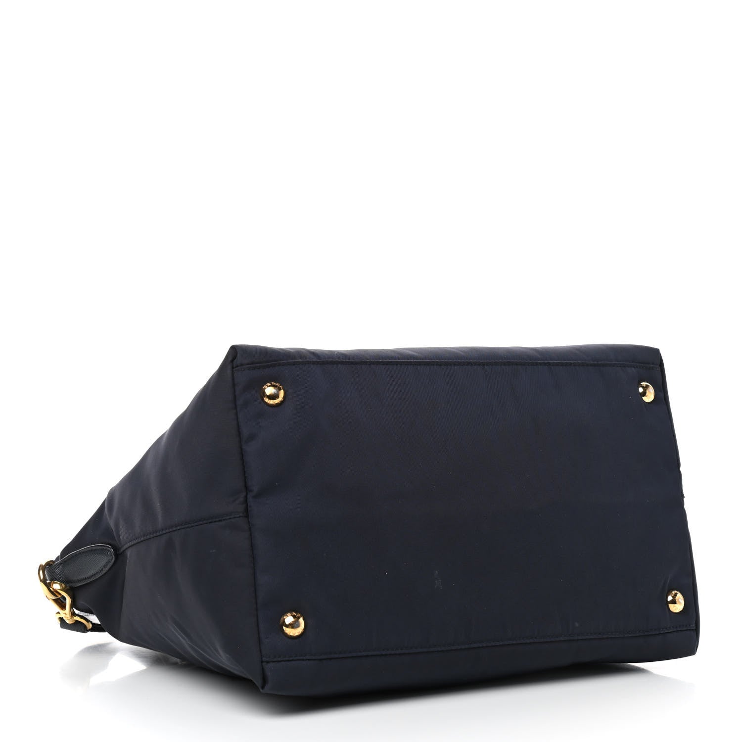 Prada Tessuto Nylon Saffiano Tote Blue 3 of 10