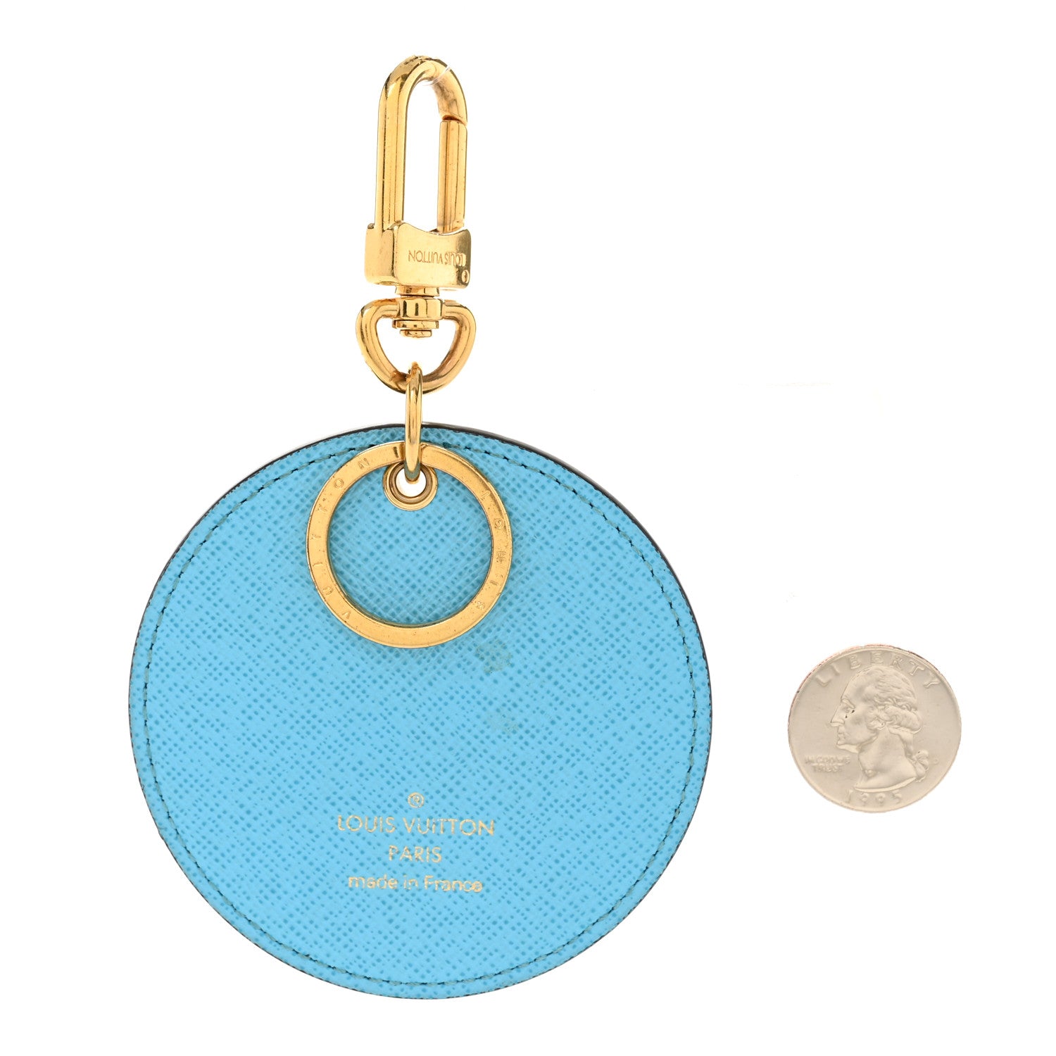 Louis Vuitton Monogram 2022 Christmas Animation Tokyo Bag Charm Key Ring Blue 2 of 3