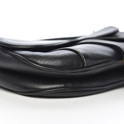 Christian Dior Calfskin Double Saddle Bag Black 12 of 14