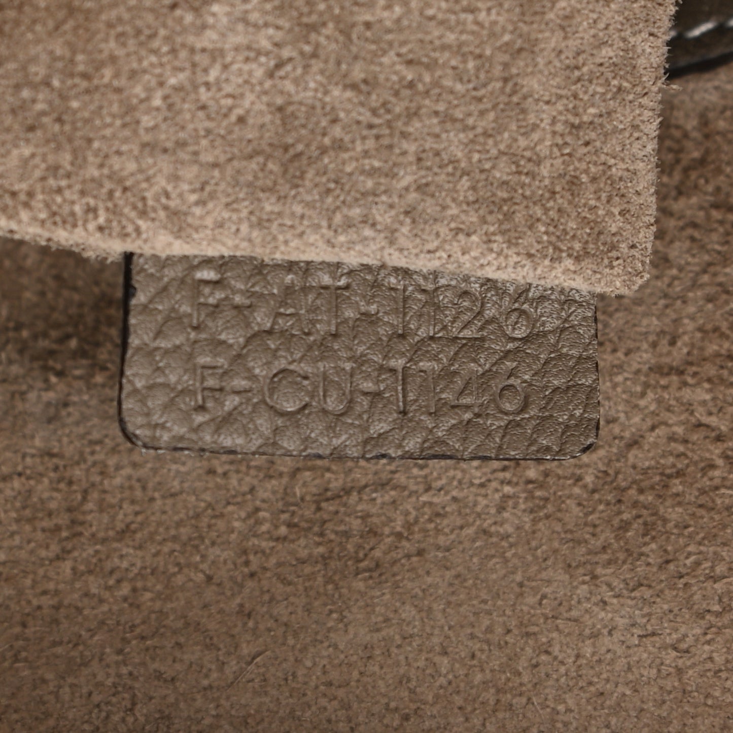 Drummed Calfskin Mini Luggage Bag Souris