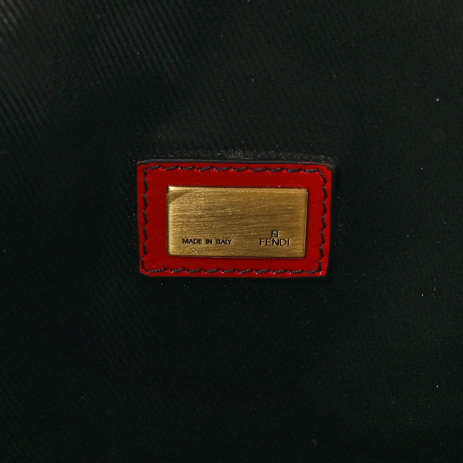 Fendi Calfskin FF Woven Medium Roll Tote Rosso 7 of 11