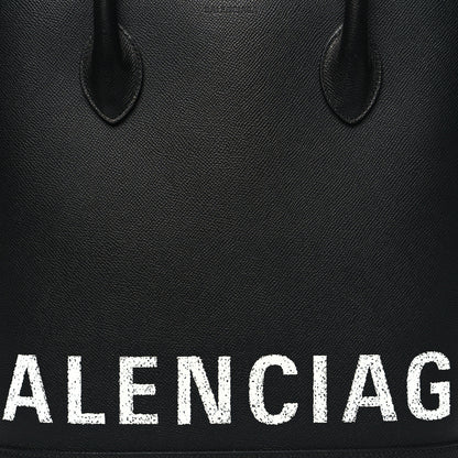 Balenciaga Grained Calfskin Ville Aj Tote Black 8 of 10