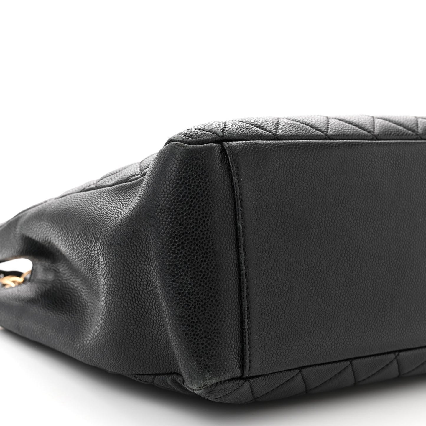 Caviar Quilted Grand Shopping Tote GST Black