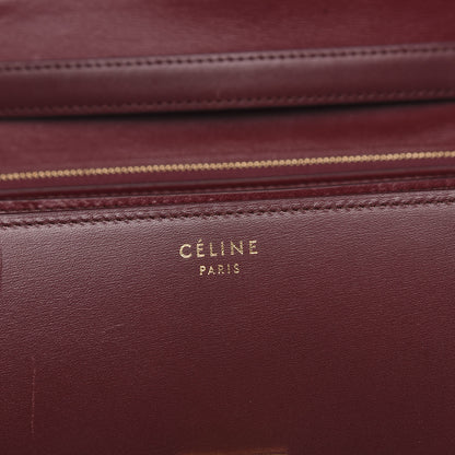 Celine Box Calfskin Medium Classic Box Flap Bag Burgundy 6 of 9