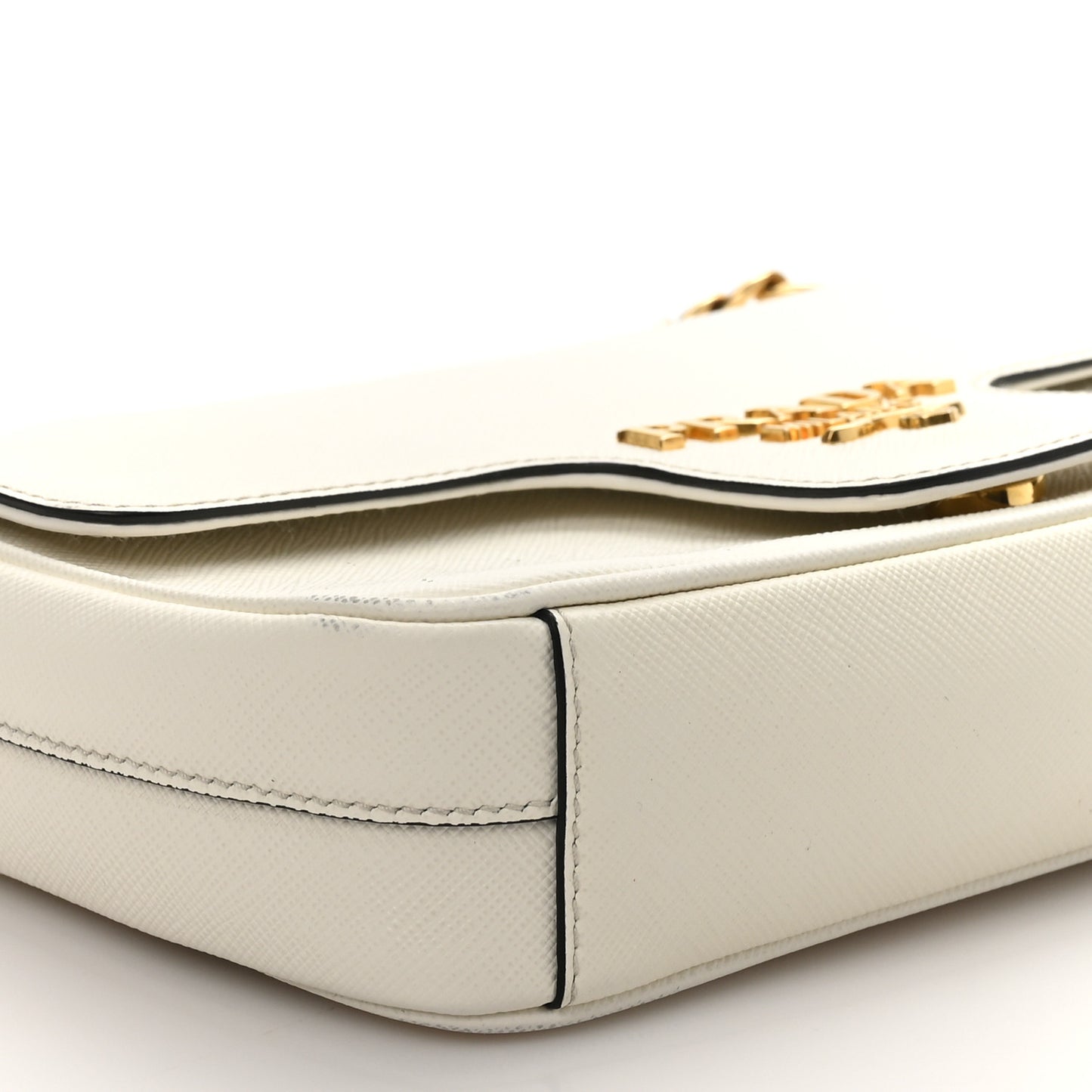 Saffiano Flap Shoulder Bag Talco