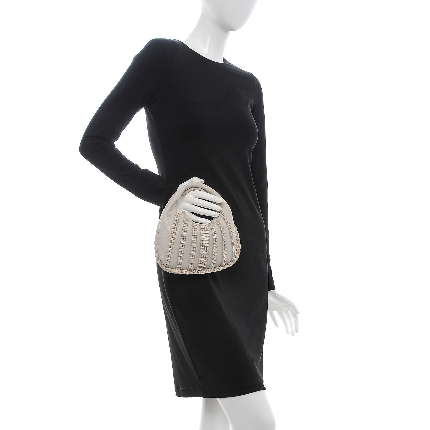 Bottega Veneta Cervo Braided Mini Veneta Hobo 2 of 9