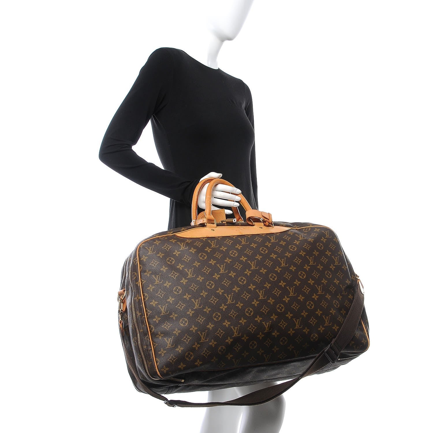 Louis Vuitton Monogram Alize 2 Compartment Luggage Travel Bag 2 of 28