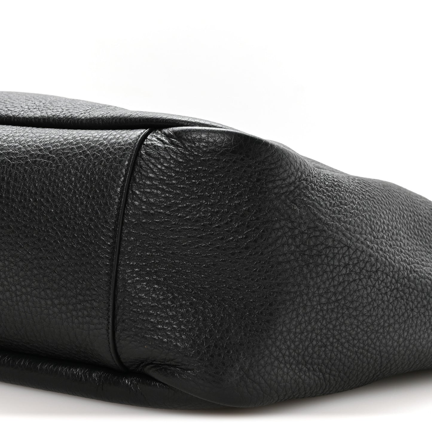 Grained Deerskin Bea Tote Black