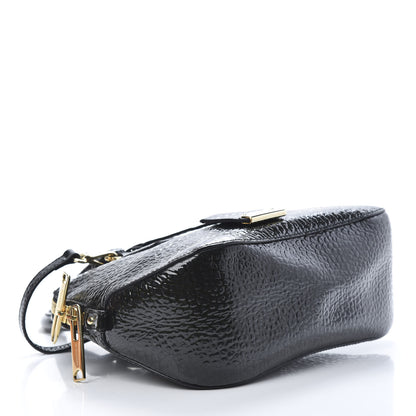 Burberry Patent Heritage Grain Small Orchard Bowling Bag Black 4 of 11