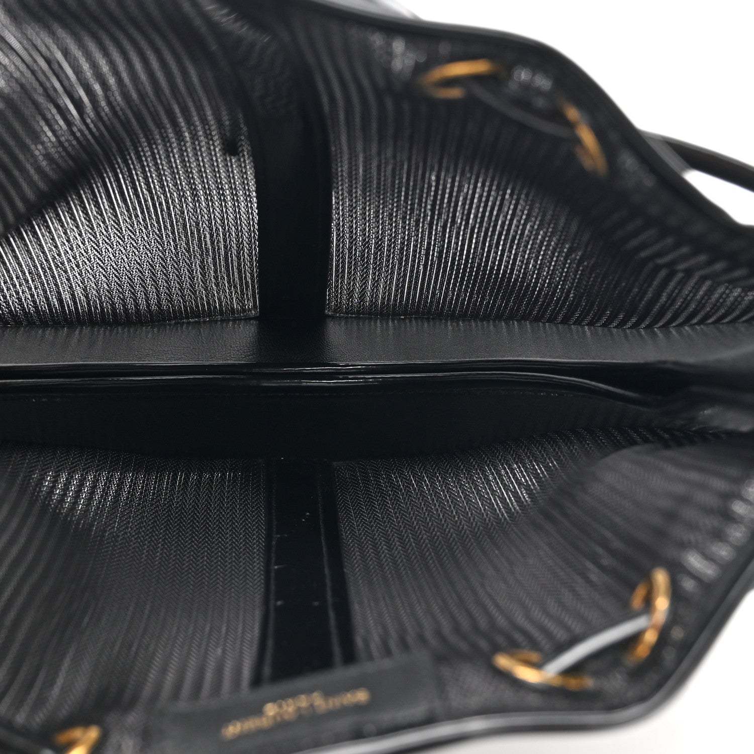 Saint Laurent Mesh Patent Daryl Shoulder Bag Black 5 of 10