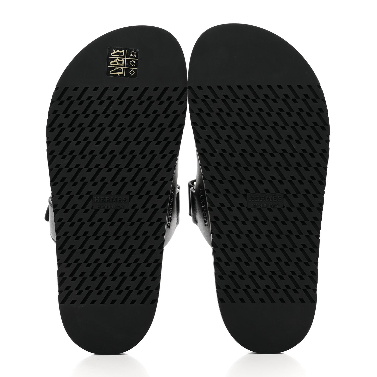 Calfskin Womens Chypre Sandals 37.5 Black